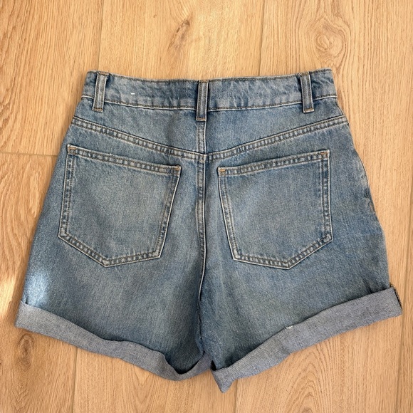 Mango Mom 80 Light Blue Jean Shorts - Picture 2 of 3